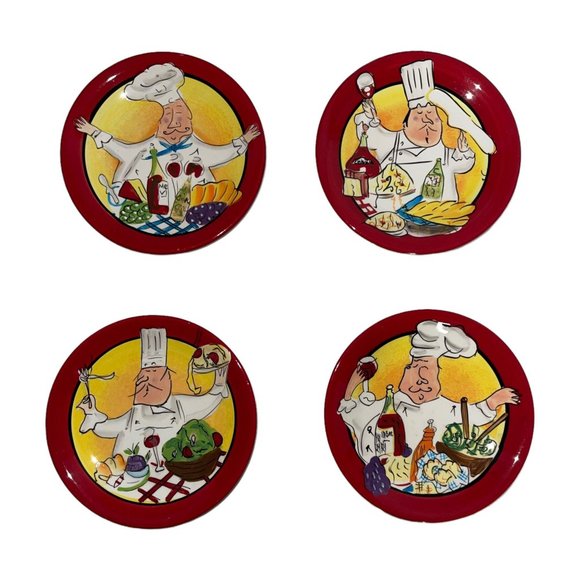 Certified International China Tracy Flickinger Oil Cruet Pitcher Dipping Plates - Picture 8 of 12